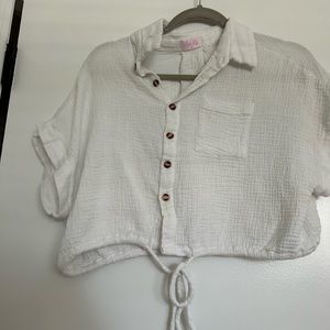 Pink Lilly Gauzy Top